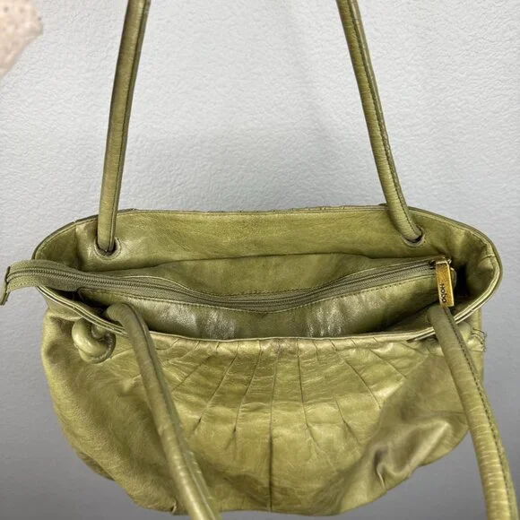HOBO Green Leather Shoulder Bag - Picture 7 of 8